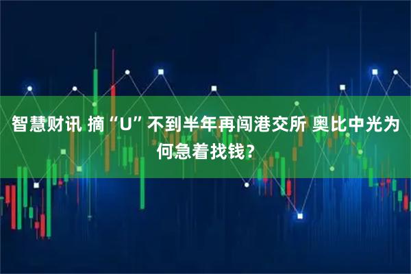 智慧财讯 摘“U”不到半年再闯港交所 奥比中光为何急着找钱？